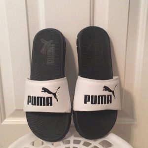 White Puma Slides